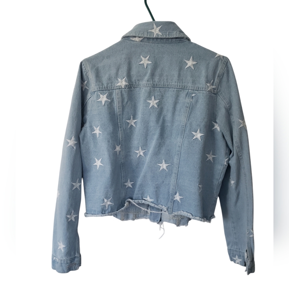 SANS SOUCI Jean Jacket Zodiac Stars Size Large Women's - Picture 2 of 6
